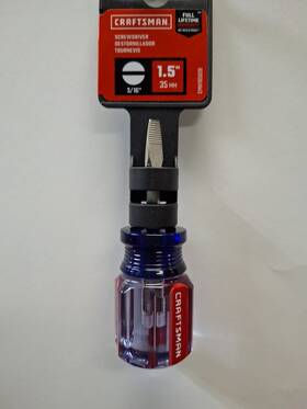 Cmht65020 Craftsman New Screwdriver Slotted/flat 3/16 Inch 1.5 35mm Sae