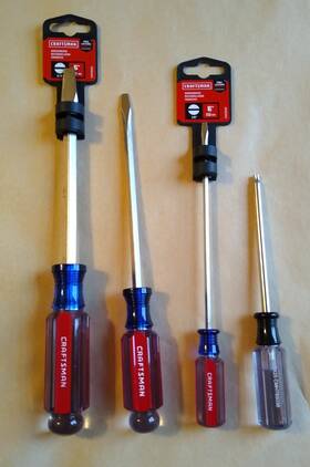 Cmht65030 Craftsman Sl5/16 Inch Sl3/16 Sl1/8 And Tx25 3 Slotted One Torx Screwdrivers New