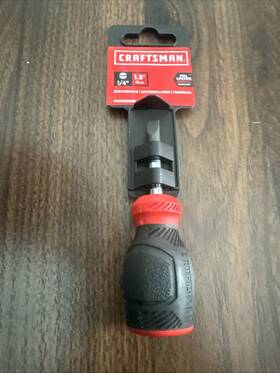 Cmht65058n Craftsman Slotted Screwdriver 1/4 Inch X 1.5 Bi-material Handle Durable