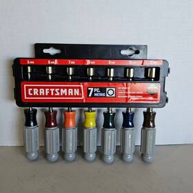 Cmht65121 Craftsman Nut Driver Set Mm Used