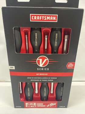 Cmht65629v Craftsman V Series 6 Piece Nut Driver Set Metric With Tray Cmht65629 Brand New
