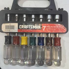 D9-m4196 Craftsman D9m4196 Usa 7 Pc Nut Driver Set Used