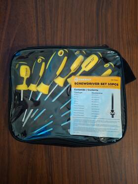 Cm-th007 Cremax Screwdriver Set 10 Pcs Cushion Grip Tools Magnetic