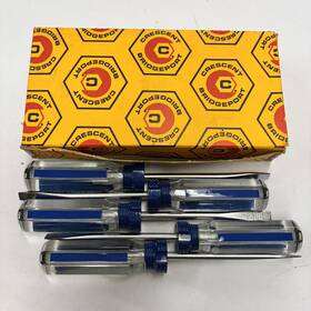 4905-004 Crescent 5 Vintage Bridgeport 4 Inch Screwdrivers Plastic Handle 4905-4 Powr-kraft