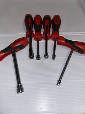 Atg-1823 Crescent Brand 6 Piece Combo Nut Driver Socket Set -quick Convert Sae/metric
