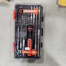Atg-8181 Crescent Ratcheting Bit Driver Set 39 Pc New Unused