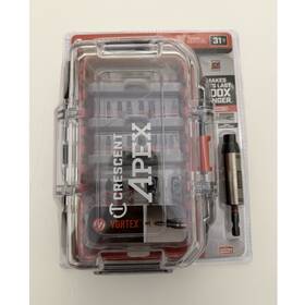 Crescent Cavbhsf-31 Apex Vortex 31pc Impact Rated Bit Set Mixed Drive T15-t30 Case