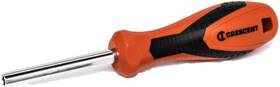 Crw25c Crescent 1/4 Inch Drive Dual Material Bit Holding Screwdriver Red Silver Black