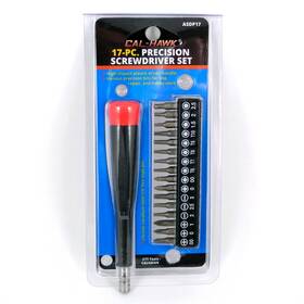 Asdpi7 Ctt 17pc Mini Precision Screwdriver Set With Bit Holder Torx Phillips Electronics