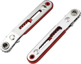 1311-nsbrs-2 Ctwha 2pcs Red Mini Ratchet Wrench Screwdriver 1/4 Inch Hex Bit Drive Ratc