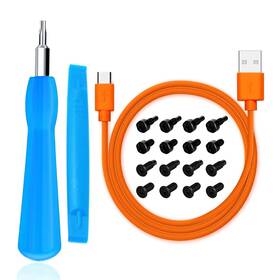 Cyjjzq 768561523344 Ring Screwdriver Bit Set 20pcs T6 T15 Screws Charger Cord For Video Doorbell