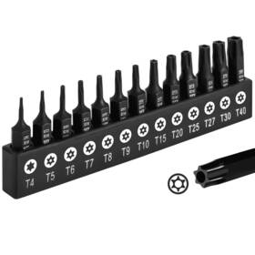 Dakcos 774696555143 13-piece Tamper Proof Torx Bit Set Premium S2 Alloy Steel Security Star Bits1