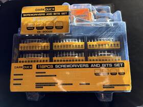 Dark Duck Dk-b0028 118pc Screwdrivers And Bits Set Cr-v Magnetizer/demag