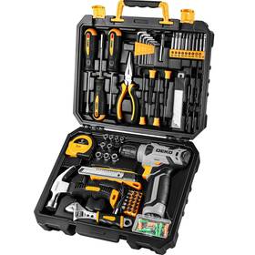 Dkmt126-g Dekopro Tool Set Kit With 8v Cordless Drill Box Hand F