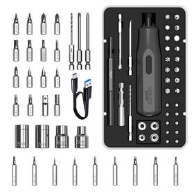 Delixi 738944541517 36 In 1 Electric Screwdriver Kit With Manual 4v Rechargeable Scr