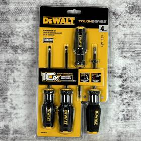 Dwht65101 Dewalt 076174651010 New And Sealed Maxfit 4 Piece Screwdriver Set 2x Phillips Flat