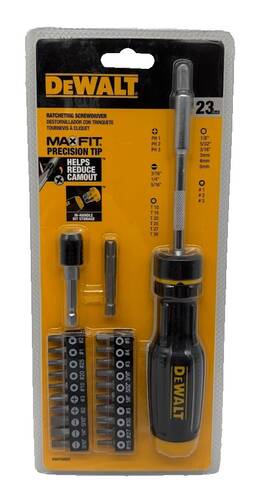 Dewalt 076174680034 Multi-bit Screwdriver Kit 23-piece