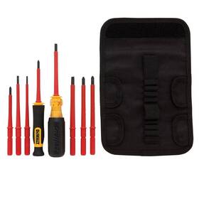 Dewalt 313056582544 Vinyl Grip Insulated Screwdriver Set 10-piece Canada Piece Colors