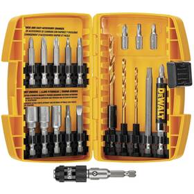 Dw2503 Dewalt 885911216968 Screwdriver Bit Set Rapid Load Tin 20-piece