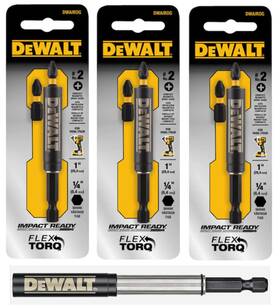 Dewalt 885911438933 3 Dwairdg Impact Ready Hex 1/4 Inch Magnetic Screwdriving Bit Holder Dewalt 885911438933 3 Dwairdg Impact Ready Hex 1/4 Inch Magnetic Screwdriving Bit Holder