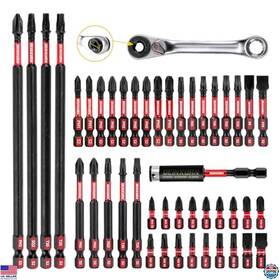 B0cnbtd2l5 Dewalt 46-piece Magnetic Driver Bit Set S2 Steel Includes Holder And Mini Wrench