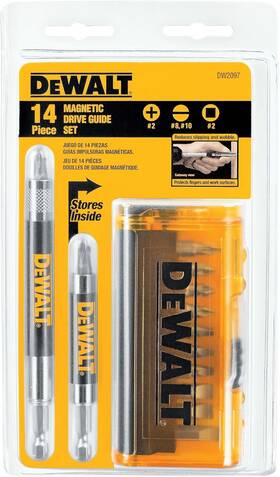 Dw2097cs Dewalt Screwdriver Bit Set Magnetic Drive Guide 14-piece Pack Of 1