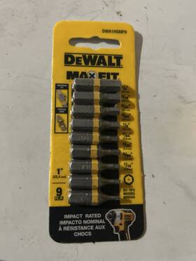 Dwa1hsmf9 Dewalt Max Fit Impact Rated Hex Bit Set Steel 9 Pieces