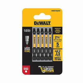 Dwa2sq2ir5 Dewalt #2 Square Impact-ready Power Bit 2- Inch 5-pk