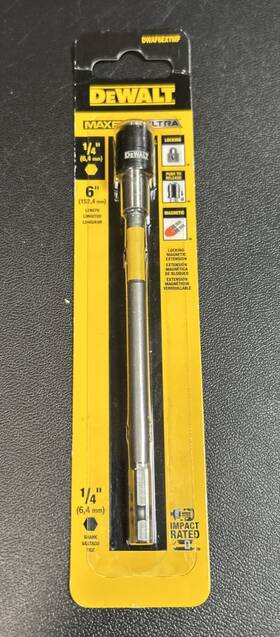 Dwaf6extmf Dewalt Maxfit 6 Inch 152.4mm Locking Magnetic Extension Impact Rated Torsion Z. Bit Dwaf6extmf Dewalt Maxfit 6 Inch 152.4mm Locking Magnetic Extension Impact Rated Torsion Z. Bit
