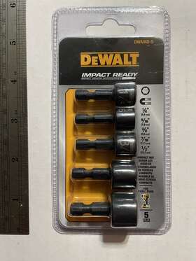 Dwaind-5 Dewalt New Tool Socket Impact Ready Compact Nut Driver Set 5-piece