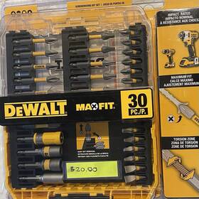 Dewalt N407905 Maxfit 30pc Hex Drive Magnetic Bit Set With Case T20-t25 Torx