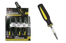 2070602 Diamond Visions Max Force 6 In 1 Cushion Grip Screwdriver Black