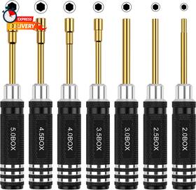 Yz-07-nu Dideaeco Rc Tools Kit 7pcs Hex Nut Screwdriver Set With 5.0/4.5/4.0/3.5/3.0/2.5/2.0 Box H