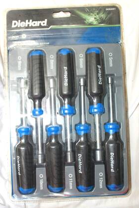 Dh50051 Diehard 192350944735 7 Pc Nut Driver Set Metric 5 6 8 9 10 12mm - New In Package