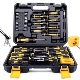 Daktalk-1272072 Diktalk 43-piece Magnetic Screwdriver Set With Case Professional Kit