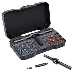 Diktalk-1272069 Diktalk 24-in-1 Magnetic Ratchet Multi-bit Screwdriver Set With S2 Steel Bits 6.2 Fine