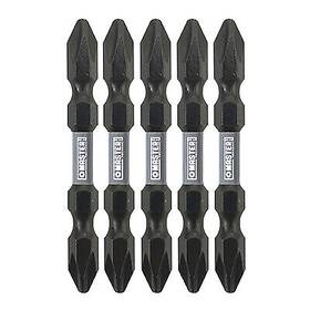 255380 Disston Company Double End Impact Screwdriver Bit #2 Phillips 5-pk
