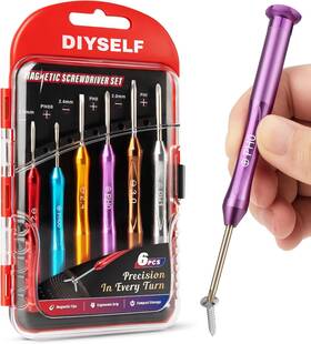 Diyself 313113738747 Small Screwdriver Set 6pcs Magnetic Mini For Watches Ph