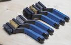 Dnfg-6wbs1 Piece Wire Brush Set Comfort Rubber Grips Stainless Steel Brass