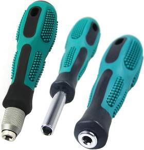 Bs9014 Dofedofo 3-piece 1/4 Hex Screwdriver Bit Holder Handle Set With Quick Change Magnetic A