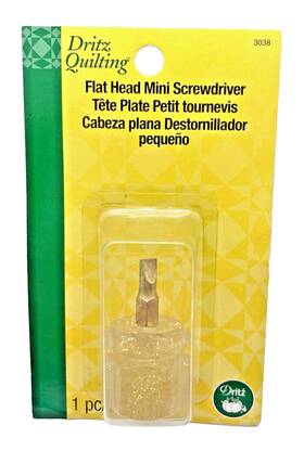 3038 Dritz Quilting 072879291780 Flat Head Mini Screwdriver New Sealed Nos 2016 1 1/4 Inches