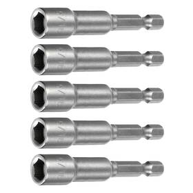 Duefixing 601968201548 5pcs Hex Nut Driver Drill Bit 5/16 Inch 6-point Socket 1/4 Shank Magnetic