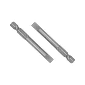 Duefixing 617662633493 10 Pcs 6mm Slotted Tip Magnetic Flat Head Screwdriver Bits 1/4 Inch Hex Shank S2