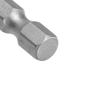 Duefixing 617662633523 5 Pcs 6mm Slotted Tip Magnetic Flat Head Screwdriver Bits 1/4 Inch Hex Shank S2