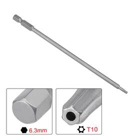 Duefixing 617662684174 5 Pcs 1/4 Inch Hex Shank T10 150mm Length