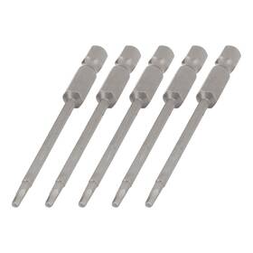 Duefixing 617662836887 5 Pcs 1/4 Inch Hex Shank Magnetic Screwdriver Bits 2mm Hexagon Head 75mm