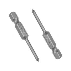 Duefixing 672668630624 10pcs 50mm 1/4 Inch Hex Shank 2.5mm Dia Ph0 Magnetic Phillips Head Screwdriver Bit
