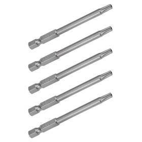 Duefixing 672668647011 5pcs 1/4 Inch Hex Shank T25 Screwdriver Bit 3 Length