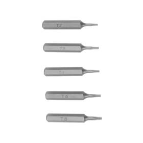 Duefixing 672668749821 5pcs Hex Shank Torx Screwdriver Bits Set T2 T3 T4 T5 T6 28mm Length
