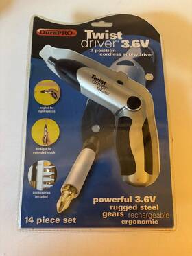 06-103 Durapro Nib 2003 Twist Driver 3.6v Cordless Screwdriver Piece Set
